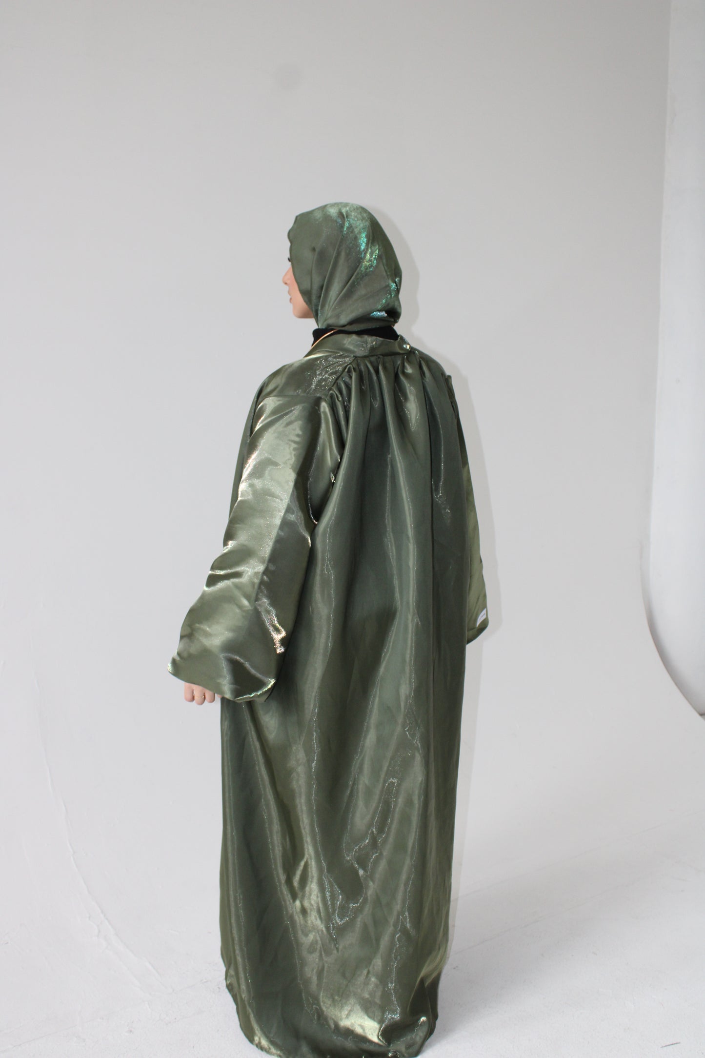 GREEN PUFF ABAYA