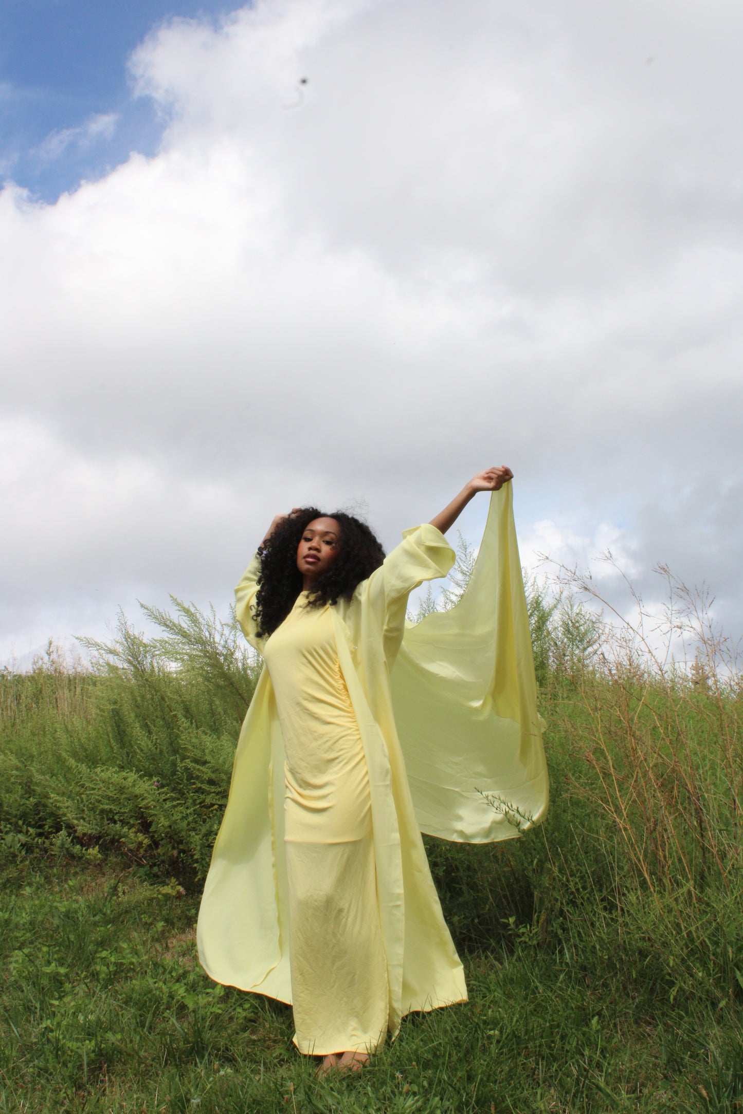 YELLOW ABAYA