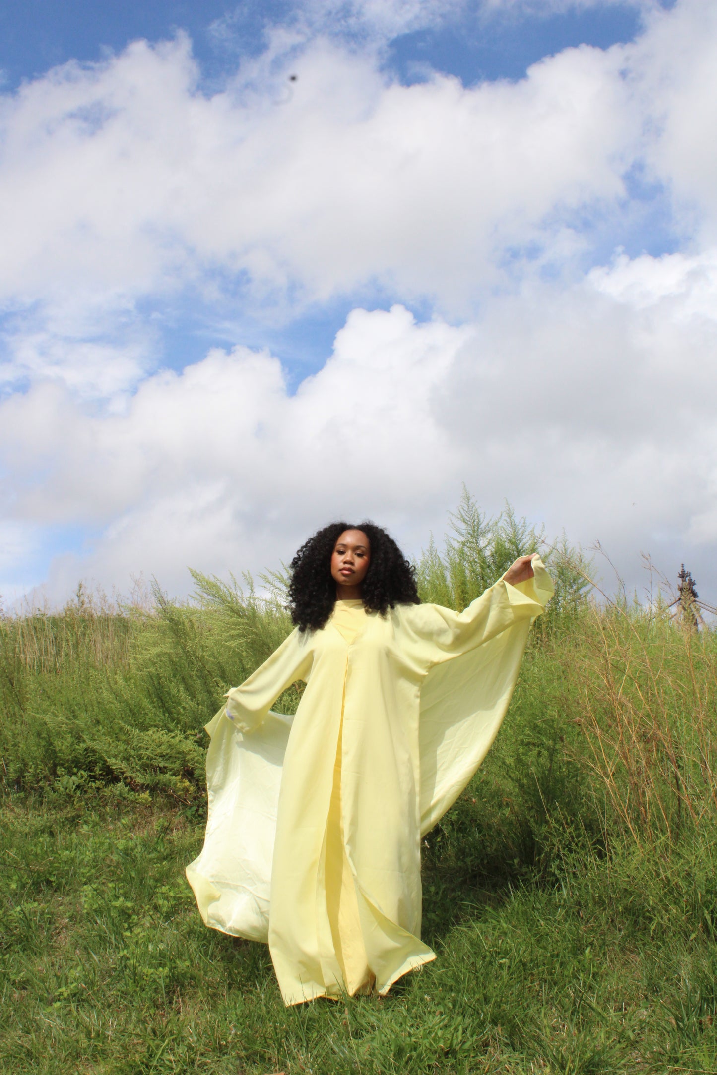 YELLOW ABAYA