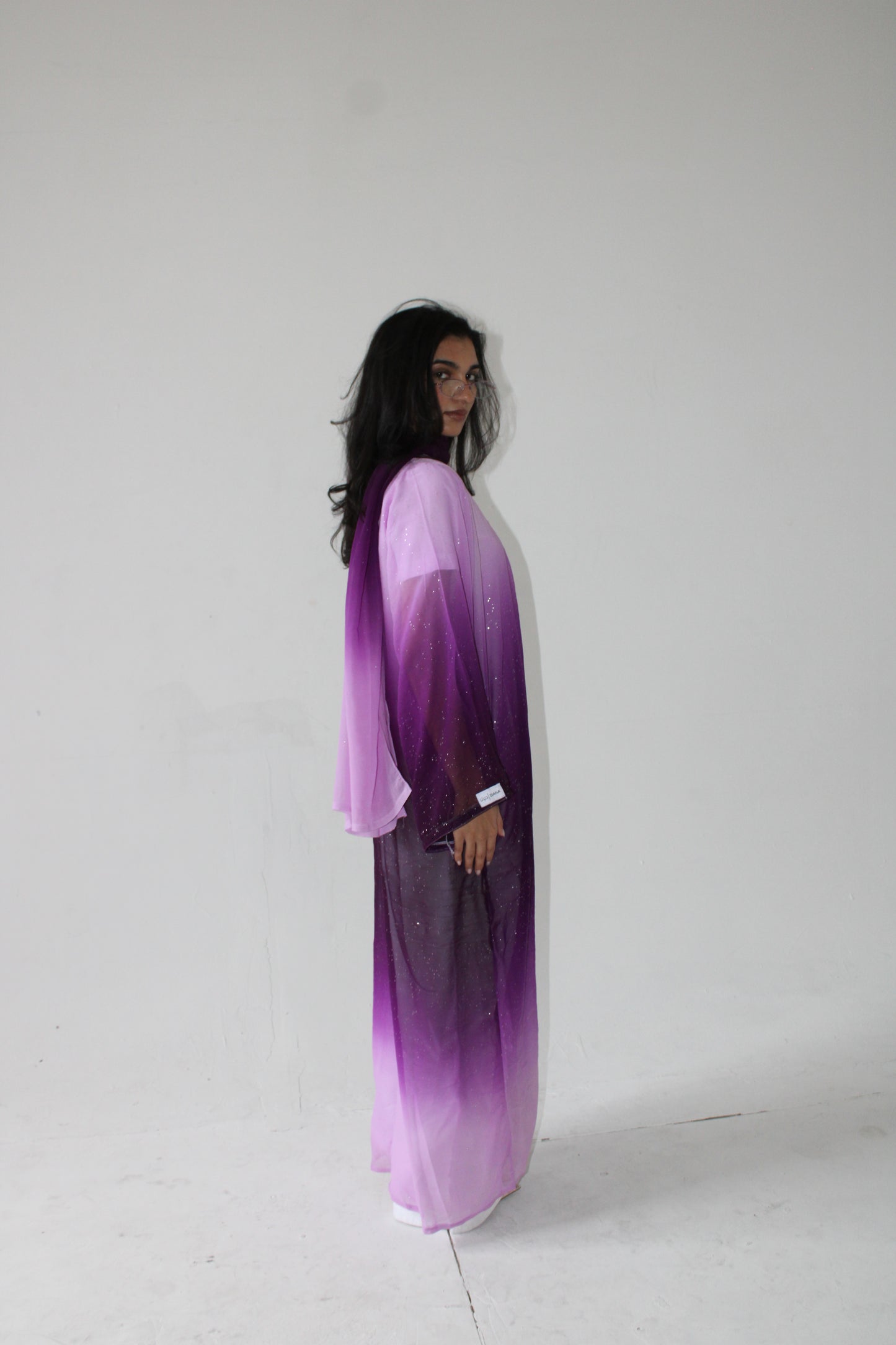 PURPLE SPARKLE ABAYA