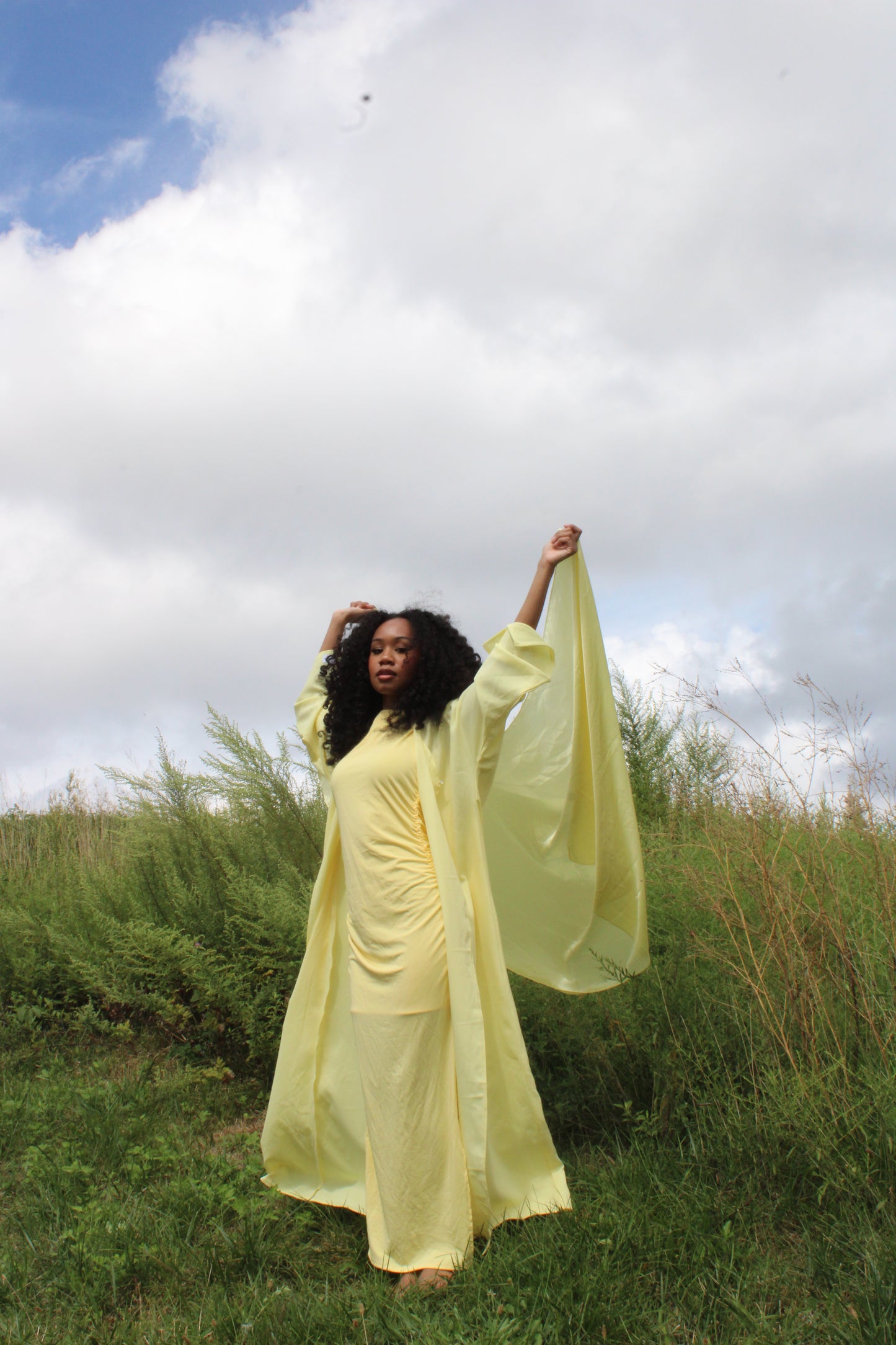 YELLOW ABAYA